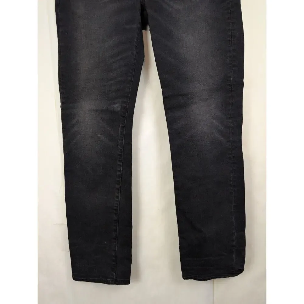 J.Crew Every Stitch Considered 770 Straight Jeans Size 30/30 Black Premium Retro